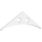 Ekena Millwork Pitch Winston Architectural Grade PVC Gable Pediment, 36"W x 10 1/2"H x 1"P (7/12) GPP036X011X100WIN - alternate 1